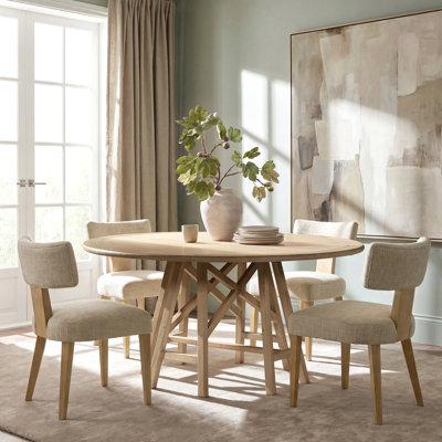 Holland 60" Reclaimed Wood Round Dining Table