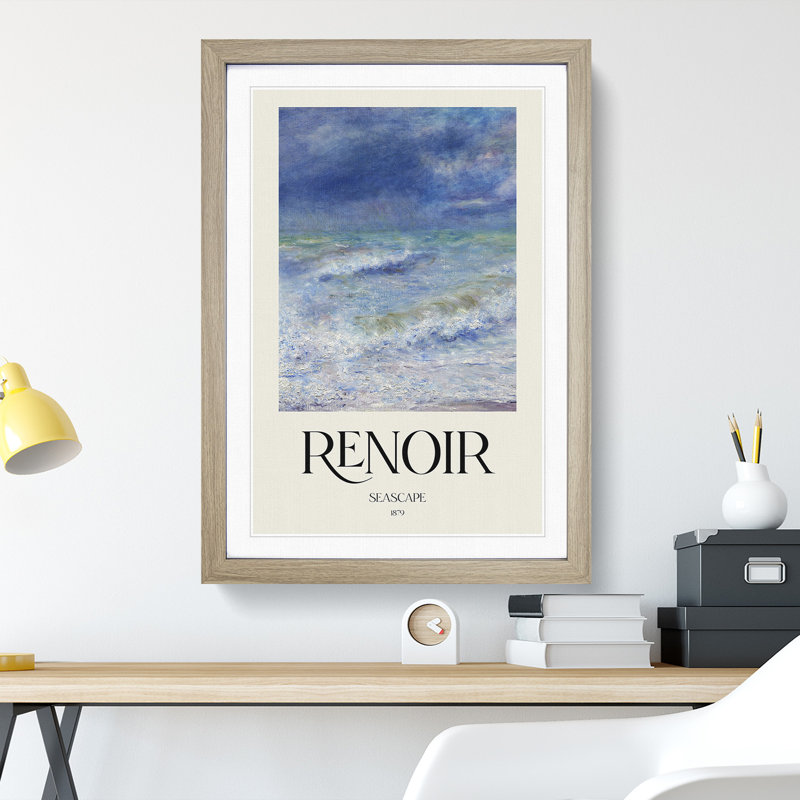 Seascape by Pierre-Auguste Renoir - Picture Frame Graphic Art, 65cm H x 48cm W x 2cm D