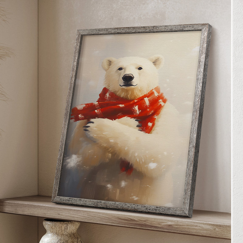 «Christmas Holiday Art», série 2-Cxxxi, reproduction encadrée - bois massif, H 30 po x l 24 po