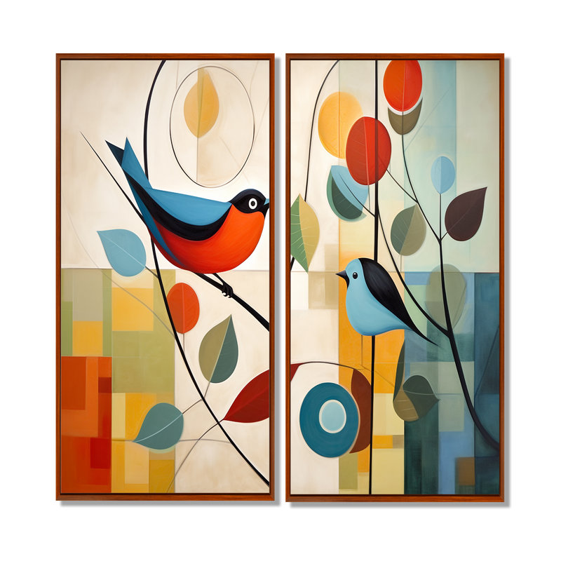 «Green Mid Century Mod Nature III», art mural moderne sur toile vert Mid-Century, 40" H x 40" W, Brown