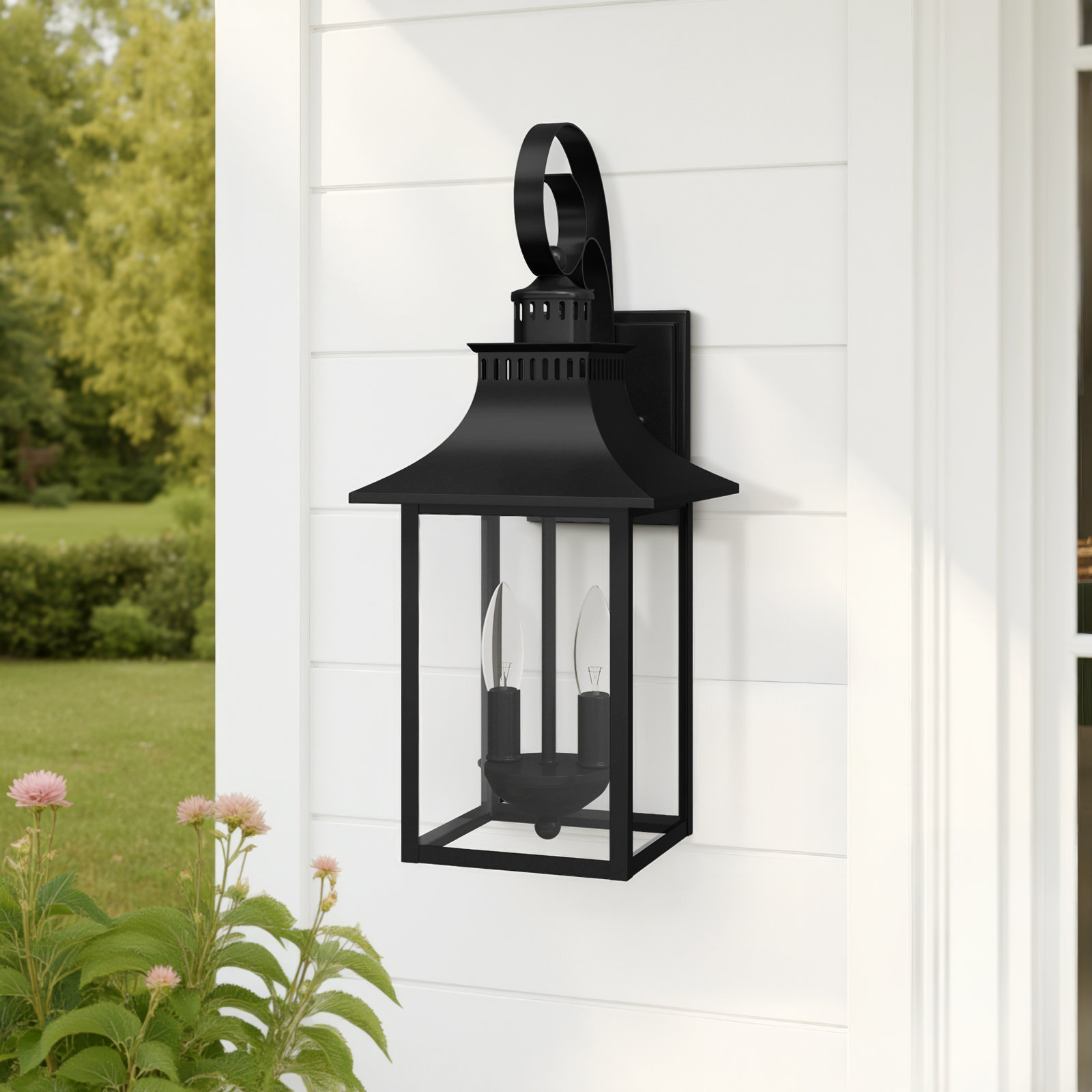 Amarone 2 Light Outdoor Wall Light, Black