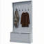 Arbre d'entrée 3-en-1 avec banc de rangement, portemanteau avec cinq crochets et rangement pour chaussures-34281728