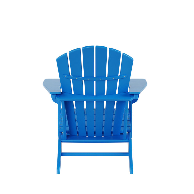 Altura Foldable Outdoor Adirondack Chair, Pacific Blue