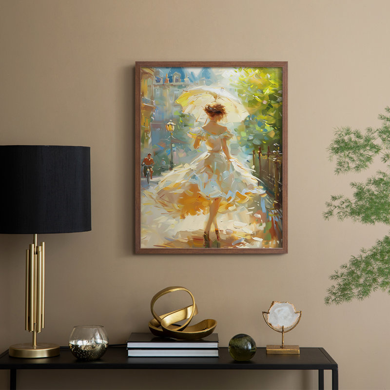 WOMEN Series DCCCLIX Framed Print - Solid Wood, Walnut, 21" H x 17" W