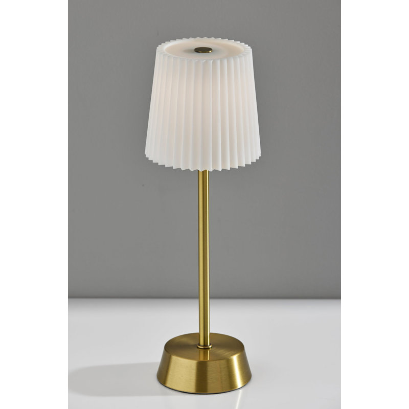Bobby Cordless LED Table Lamp, Antique Brass