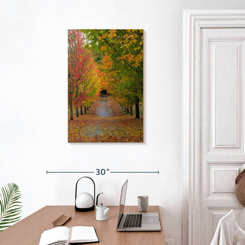 Harnek Path Of Maple Trees, 30" H x 20" W