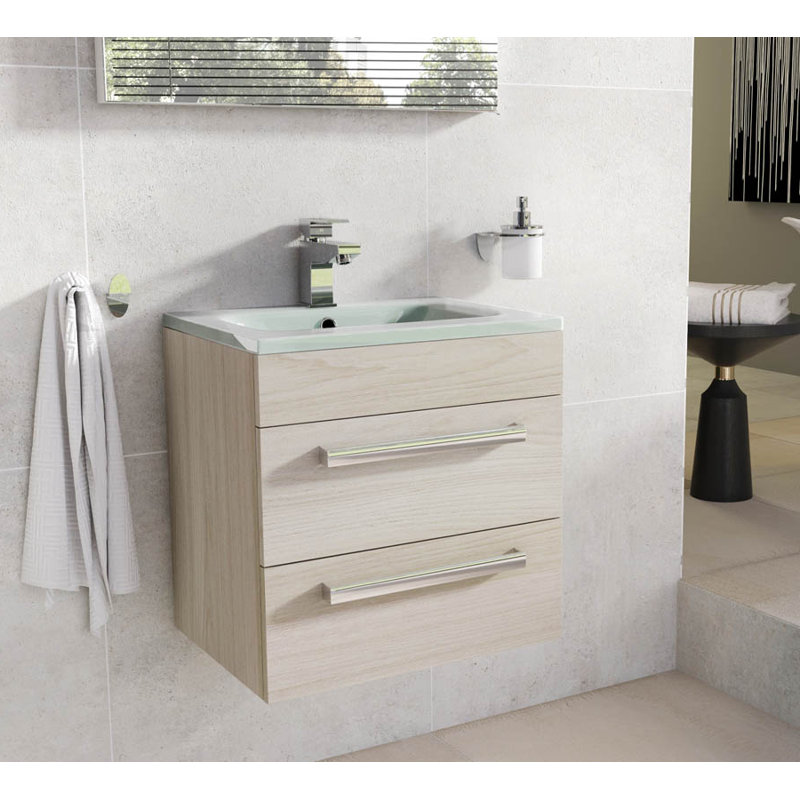 Whitfield 515mm Single Bathroom Vanity with Integrated Ceramic Basin, Beige
