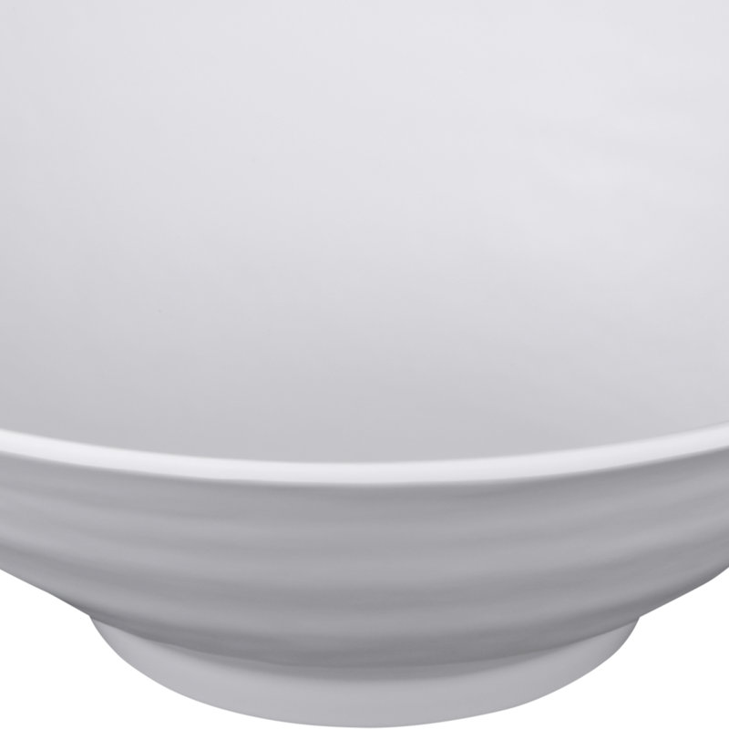 Elite Global Solutions Zen Melamine Serving Bowl, White