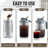 Zulay 32oz Cold Brew Maker - Mason Jar Glass, Leak-Proof Lid, Fine-Mesh Stainless Steel Filter-104572591-114612660