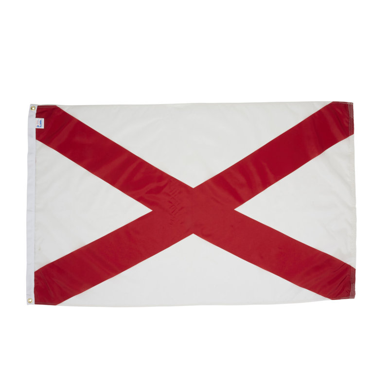 Drapeau de maison State, Alabama, Nylon, H 60 po x l 96 po