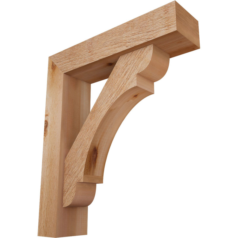 Support de bloc olympique avec entretoise décalée, 28 x 24, Cèdre rouge occidental de l 6 po (scié brut)