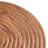 Modern Round Coffee Table - Annular Texture, Durable and Robust With a Diameter of 23.6 inches.Exquisite Suction Molding Process,Pattern Design, Sprayed Metal Leg.-1965304610