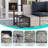 Muphyers 6-Piece Outdoor Patio Furniture Set Wicker Sectional Sofa Set, Patio Conversation Set with Thickened Cushions & Coffee Table for Garden, Backyard, Poolside-267670920