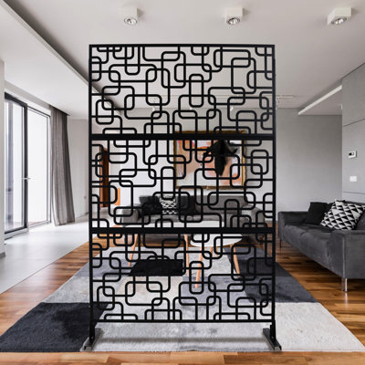 Outdoor & Indoor Privacy Screen Metal Privacy Screen 76" H×48" W