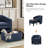 Yeomans Modern Upholstered Versatile Barrel Chair with Removable Leg Storage Ottoman-412599722