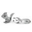 Ensemble salière et poivrière Woodland Creatures Pewter