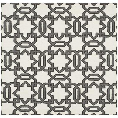 Tapis géométrique en laine tissé à la main Amelah