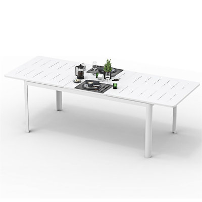 Large Extendable Patio Dining Table