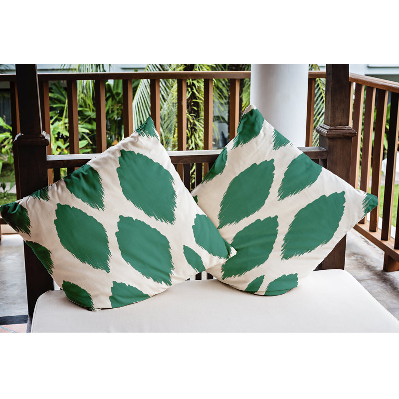 Housse et insert de coussin d'extérieur Abstract, Bleu lac, H 16 po x l 16 po