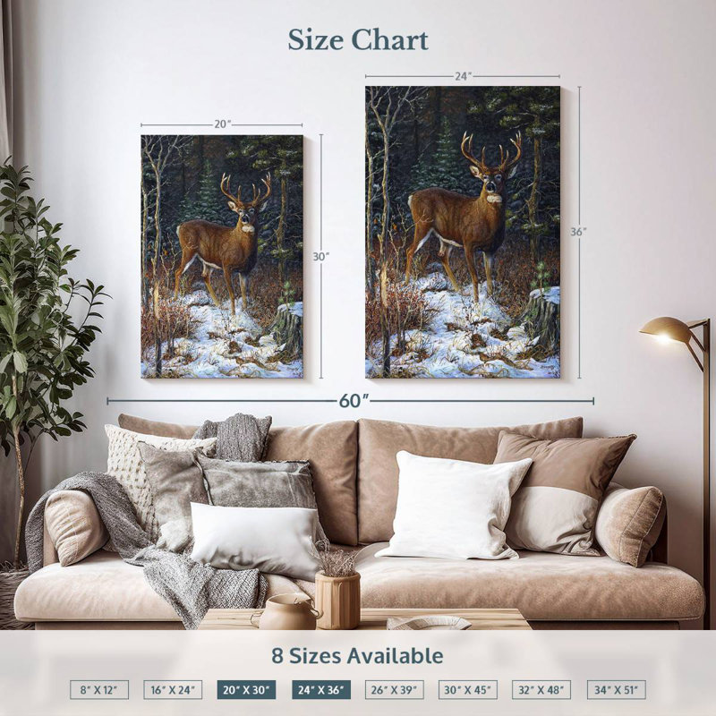 Brampt Last Light - Whitetail, 36" H x 24" W