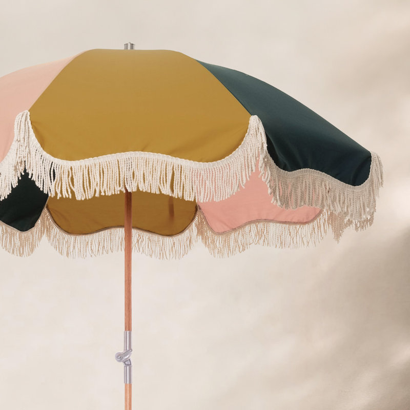 Parasol de plage 72 po 2022/2023, Rose / jaune / vert