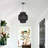 1 - Light Matte Black Geometric Pendant-806224399
