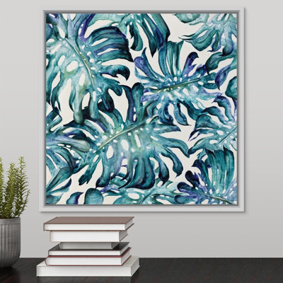 « palm leaves », peinture sur toile