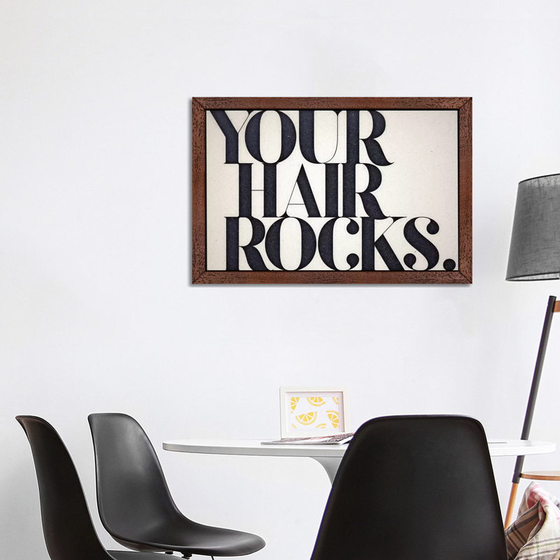 Your Hair Rocks - Print, Brown Framed, 101.6 cm H x 66.04 cm W