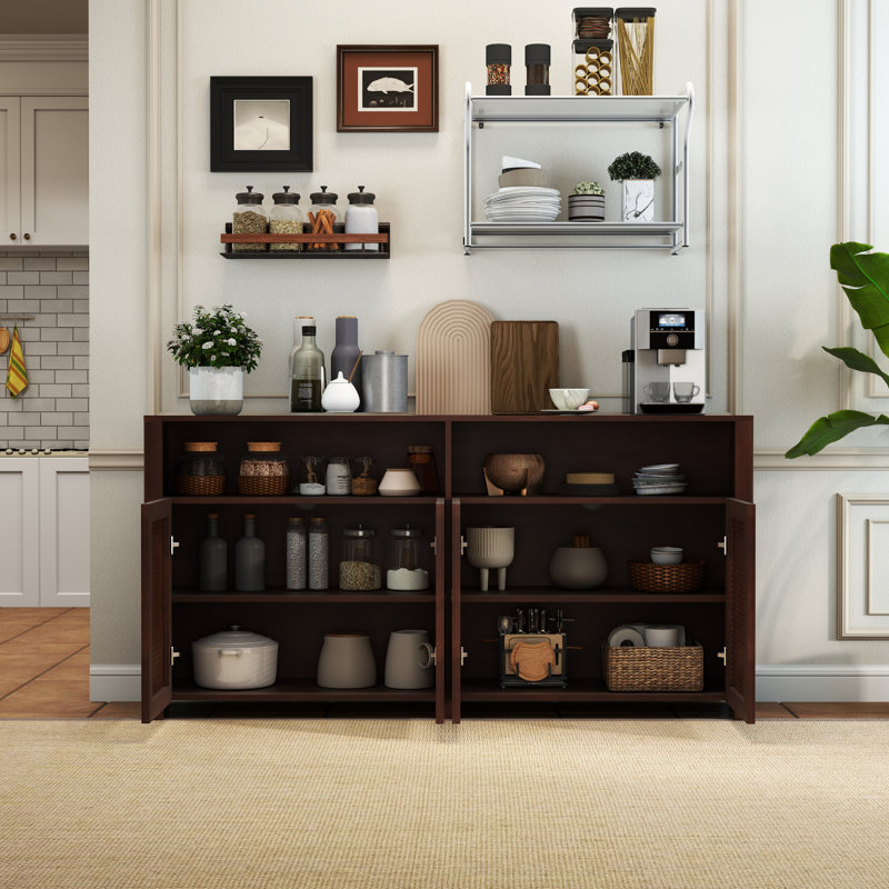 Buffet 63 po Mid-Century, Noyer