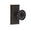 Studio Plate with Crystal Black Door Knob-253715619