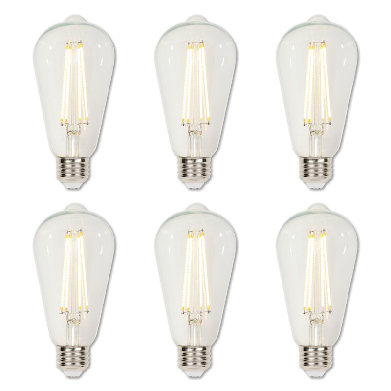 60 Watt Equivalent ST19 E26/Medium (Standard) Dimmable 3000K LED Bulb