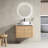 30"Wall-Mounted Bathroom Vanity With Ceramic