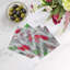 Serviettes de table en satin de coton à chevrons-122609987