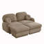 Canapé à assise profonde avec repose-pieds mobiles-981256194