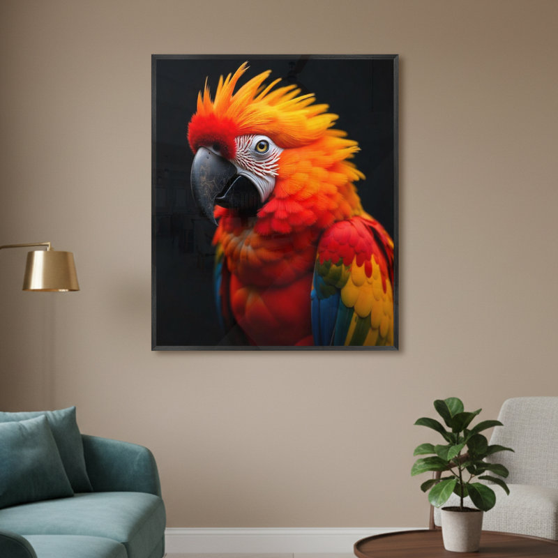 Single Picture Frame LED Illuminated Wall Art Wall Art on Glass / Aluminium, 60 cm H x 50 cm W