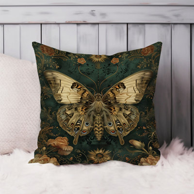Animals William Morris Butterfly XI Cottage Throw Pillow Cover