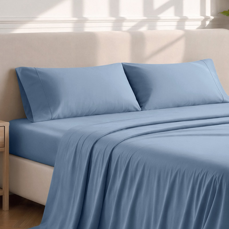 Soft Microfiber Pillowcase Set, 2 Standard Pillowcases, Coronet Blue