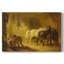Interior of a Stable with Horses and Figures-James Ward-Gallery Wrapped Canvas-c. early 19th Century-1300152201