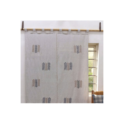 Rideaux doublés en coton naturel | Rideaux occultants faits à la main et panneaux de rideaux très longs personnalisés | Rideaux de table | Habillage de fenêtre pour elle