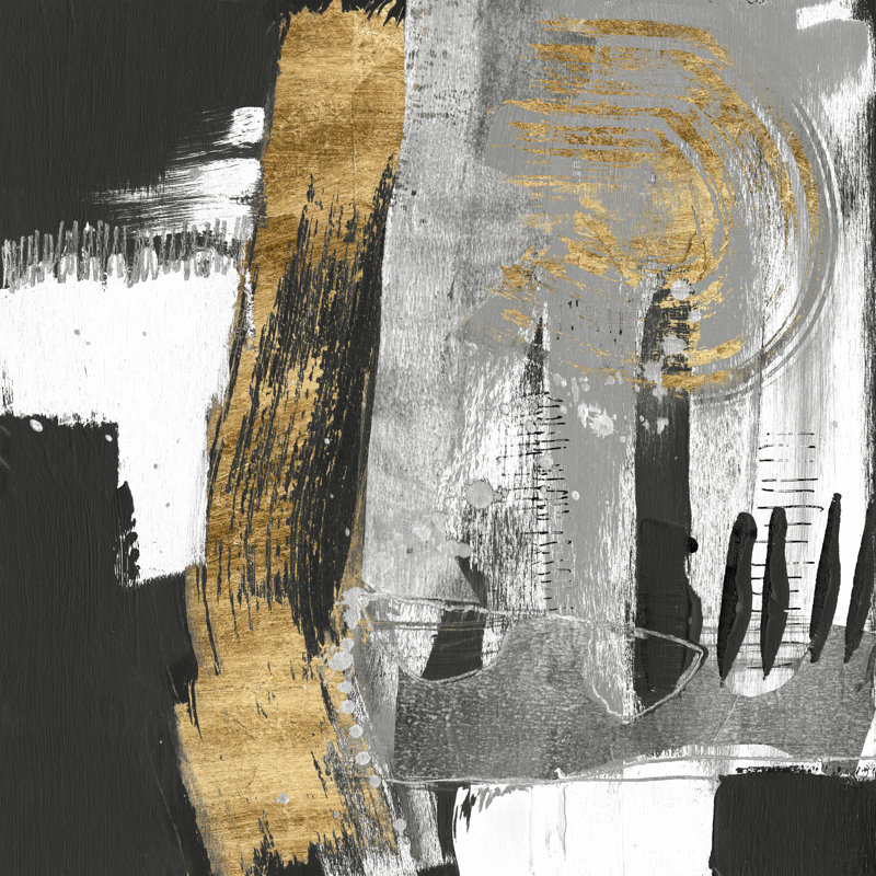 Golden Strokes II, H 30 po x l 30 po