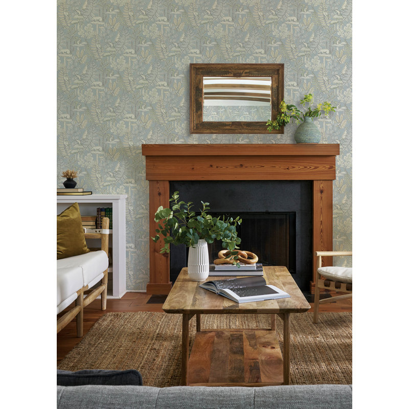 Papier peint Holt, Light Blue