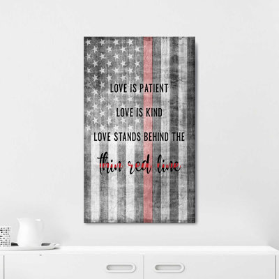 "Thin Red Line" par Natalie Carpentieri, reproduction sur toile