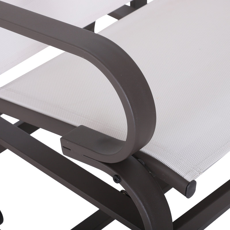 Fauteuil oscillant ergonomique en acier