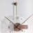 Walnut Round Analog Wall Clocks