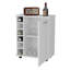 Chariot-bar Rawlins avec support pour 6 bouteilles, cabine de rangement et roulettes mobiles-1070442524