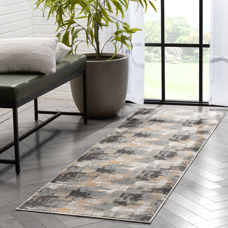 Chimene Lilith Modern Abstract Grey Rug