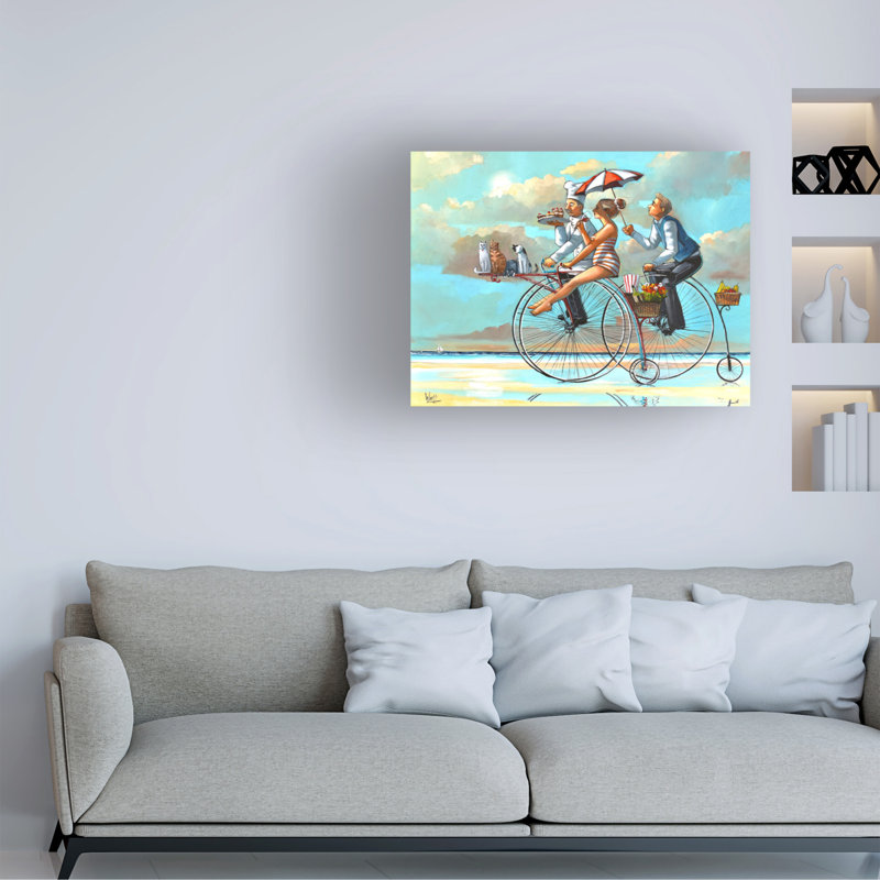 Art mural sur toile tendue - "Pourquoi pas" de Ronald West pour décoration de salon, de chambre à coucher ou de bureau - 24 x 32