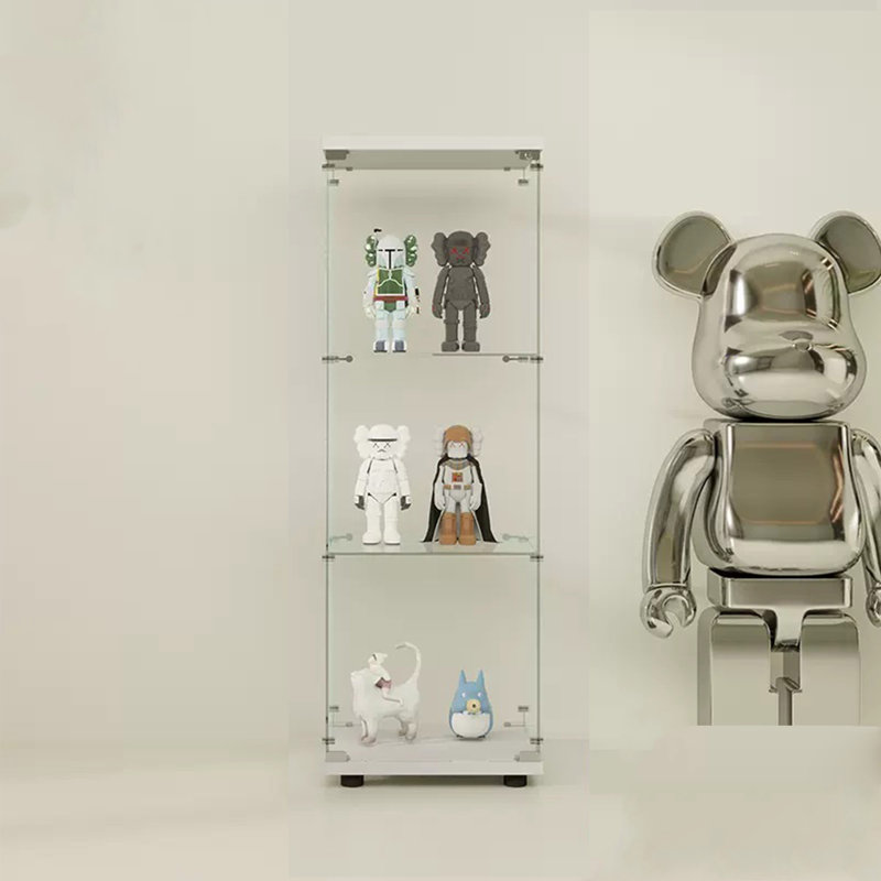 Vitrine en verre avec 3 tablettes
