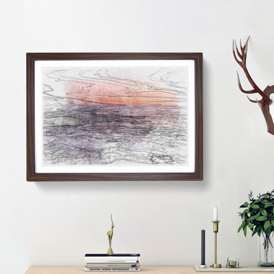 Beach in Spain in Abstract - Picture Frame Graphic Art Print