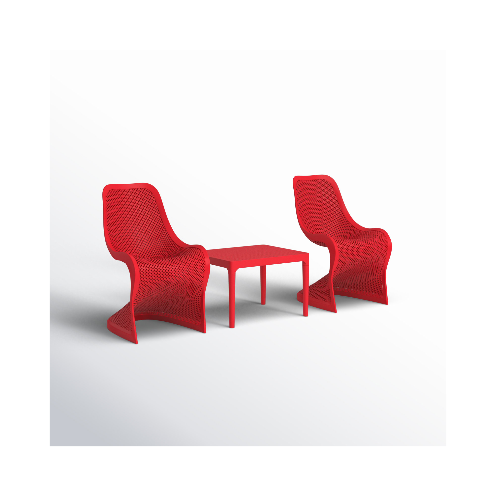 Nassau 2 Person Seating Set, Red
